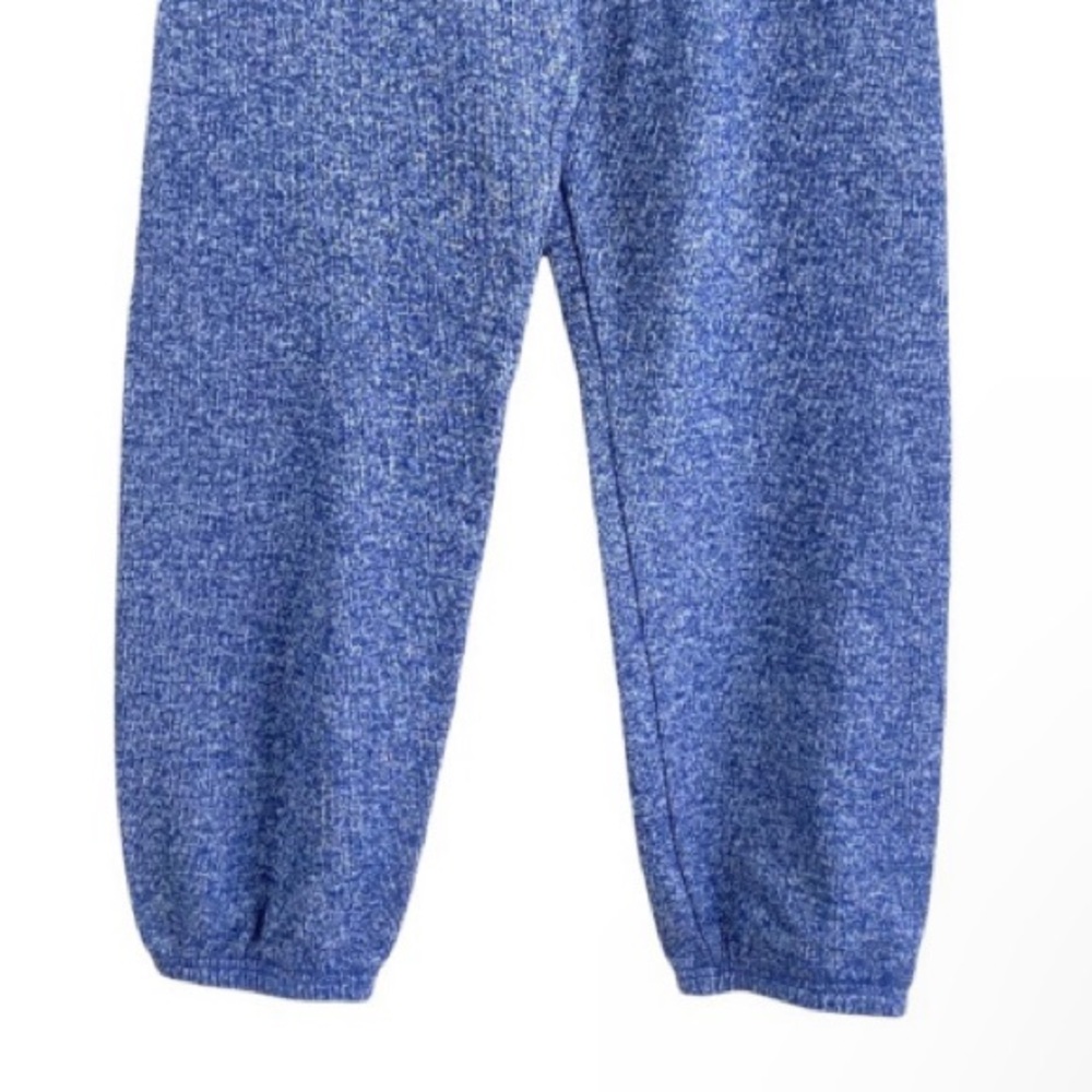 Derek Heart Cropped Joggers Blue “Brooklyn” Graphic Sweatpants Soft Crop Pants S - Picture 3 of 11